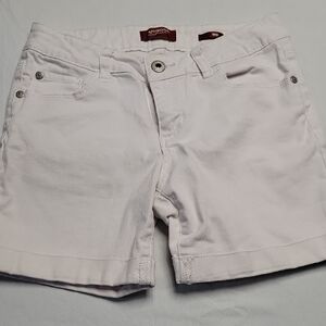 Girls White Jean Shorts
